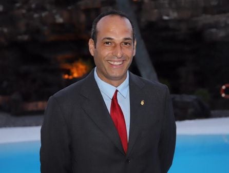 Alfredo Villalba en Jameos del Agua.