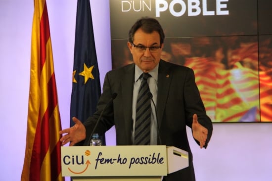 El candidat de CiU, Artur Mas