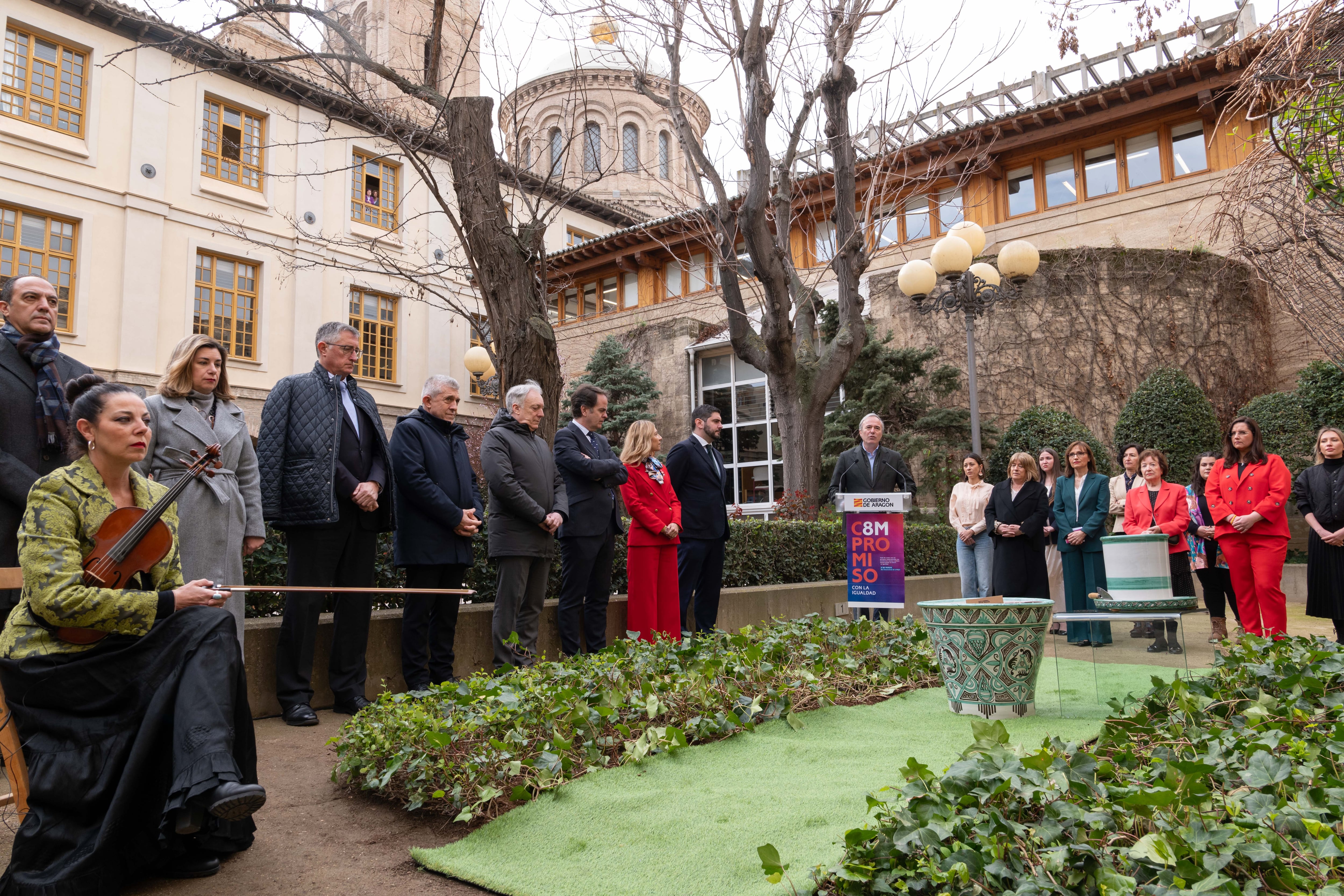 8 de marzo 2024, acto del Gobierno de Aragón por el Día Internacional de la Mujer