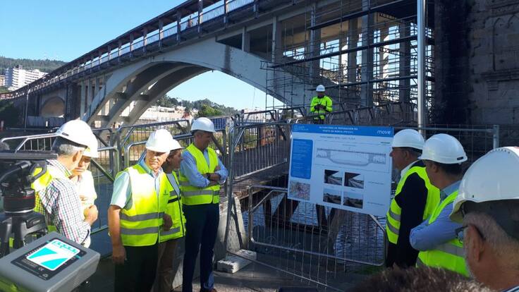 La reforma del puente de A Barca va bien