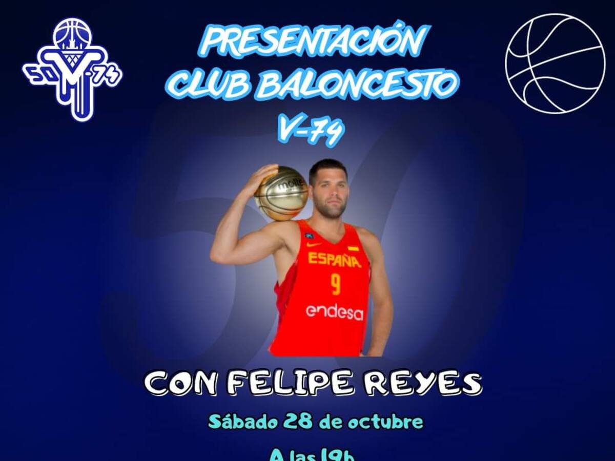 Felipe Reyes, invitado de honor en la presentación de los equipos del V-74 en la nueva temporada