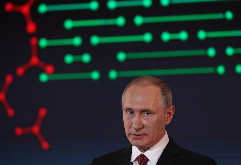 El presidente de Rusia, Vladimir Putin, durante una rueda de prensa.