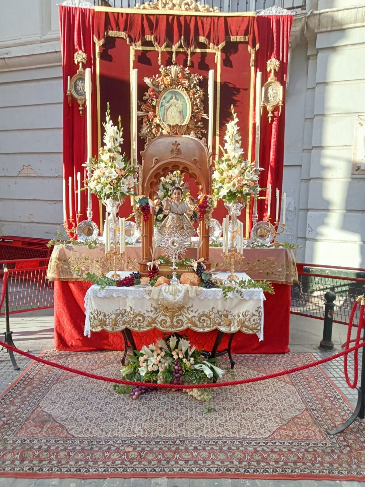 Altar de Corpus de la Cofradía de El Perdón.