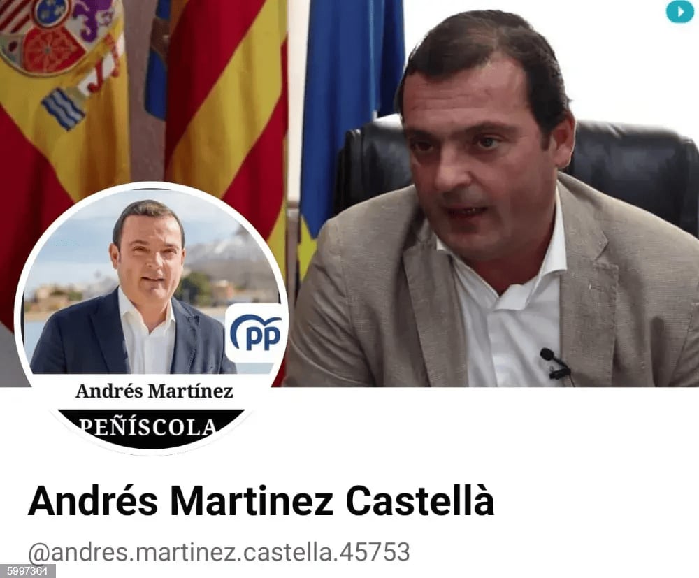 Cuenta &quot;fake&quot; de Andrés Martínez.