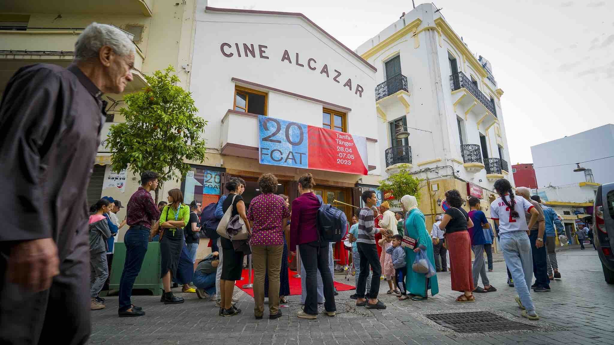 Proyecciones en el Cine Alcázar de Tánger