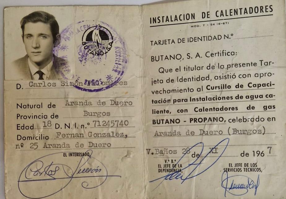 En los años 60 se pusieron los primeros calentadores en las casas