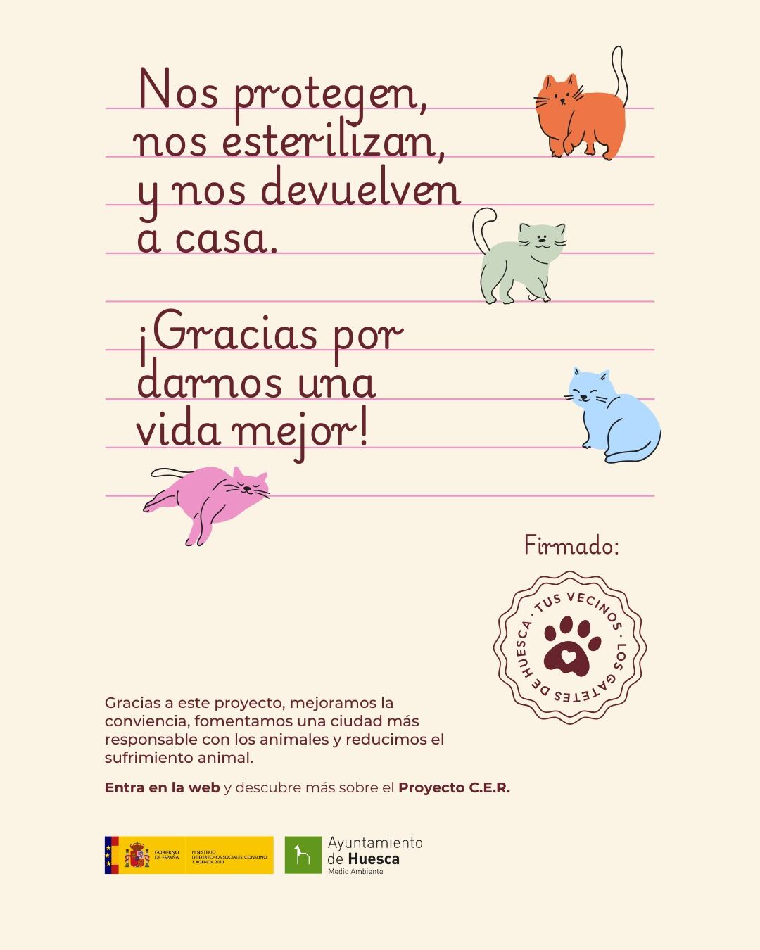 Cartel de la campaña del proyecto CER