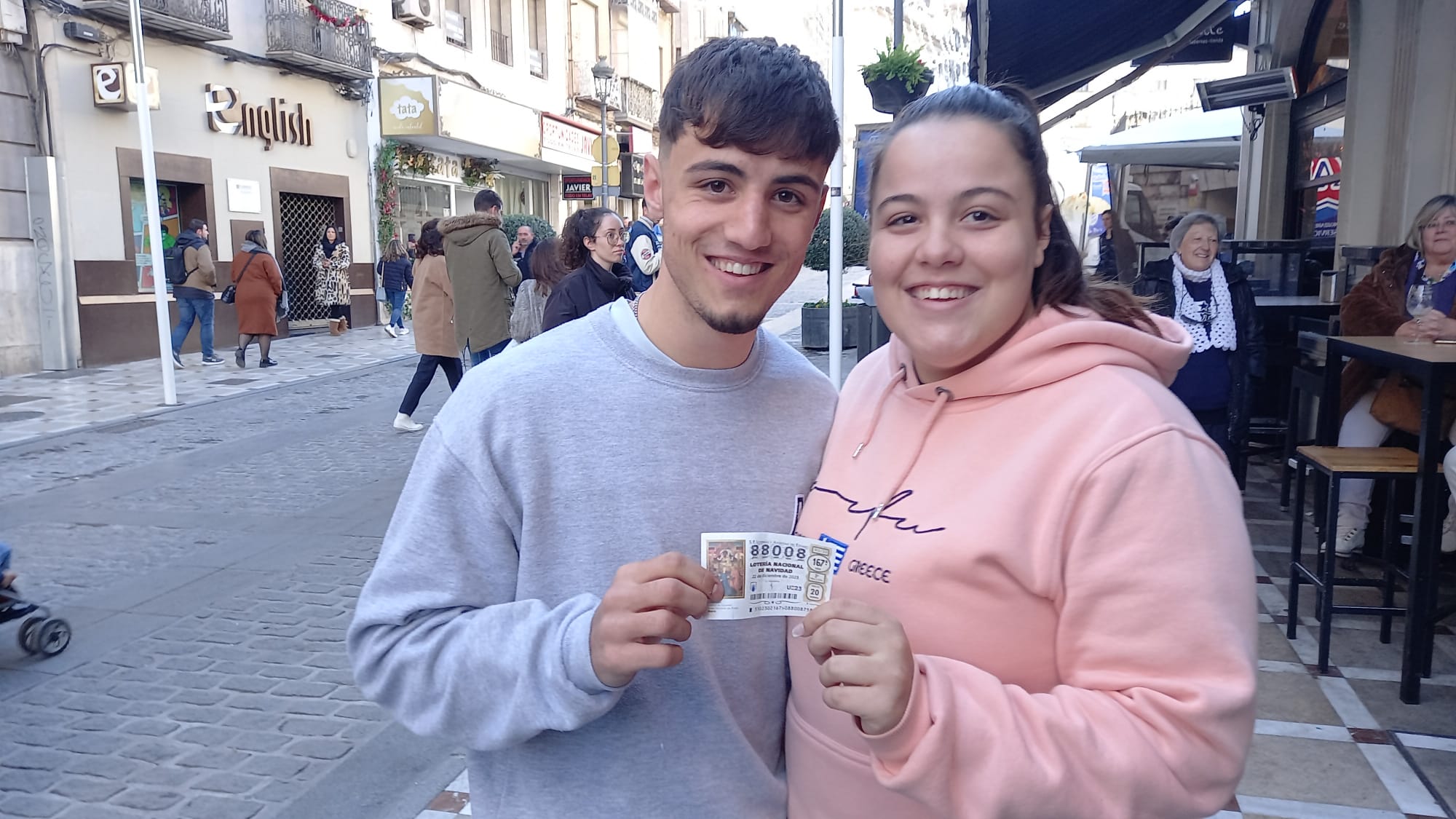 Agraciados con el Premio Gordo que ha vendido la Administración de Bernabé Soriano de Jaén