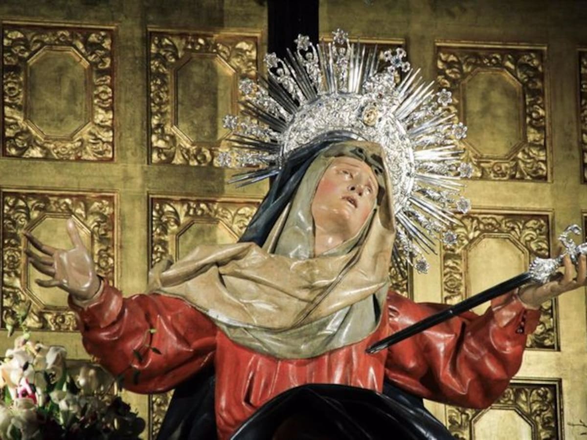La Virgen de la Dolorosa vuelve a la Vera Cruz ocho meses después