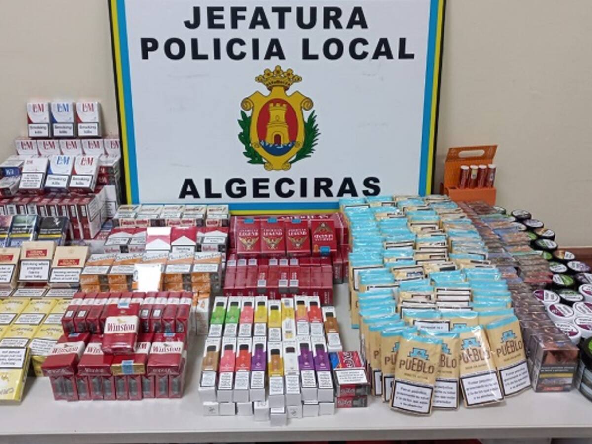 Intervenido tabaco de contrabando y 'vappers' a menores en establecimientos de Algeciras