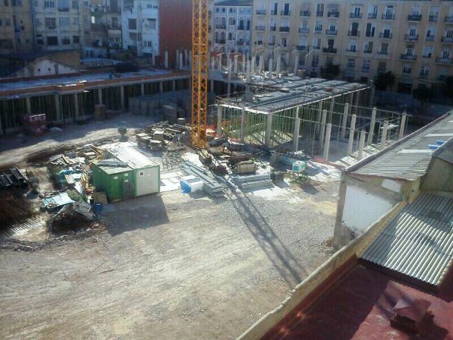 Aspecto de la manzana interior donde se construye el CP Puerto Rico