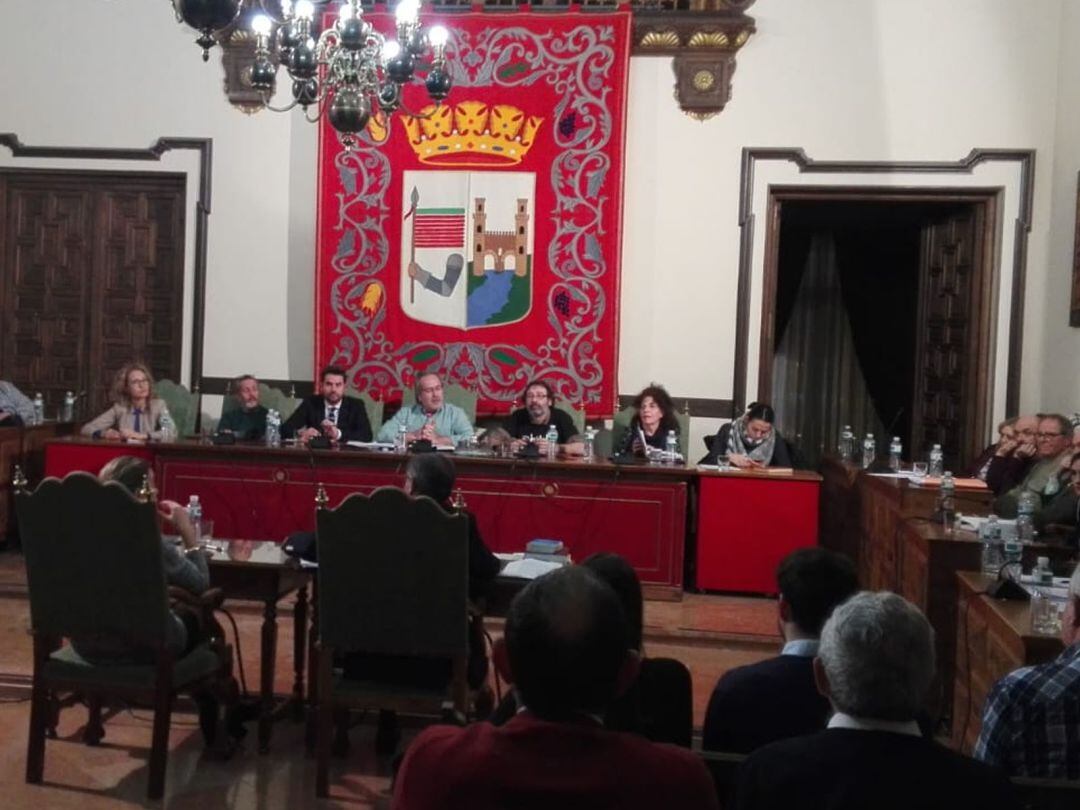 Sesión plenaria en la que ha quedado rechazado el presupuesto municipal para 2019