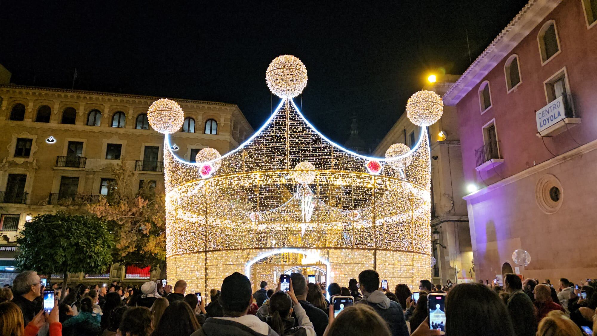 Encendido de las luces navideñas en Murcia este viernes