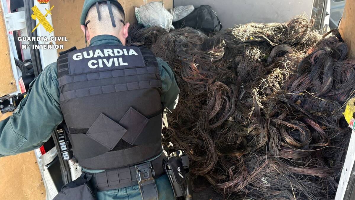 Detenidos tres hombres en la Ribera del Duero por hurto de cable telefónico