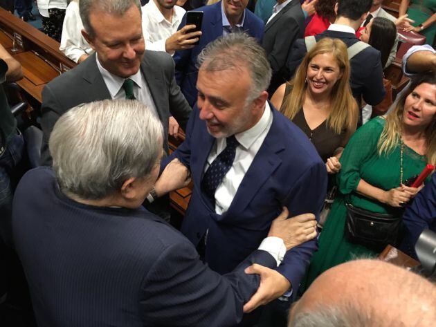 Ángel Víctor Torres y Jerónimo Saavedra