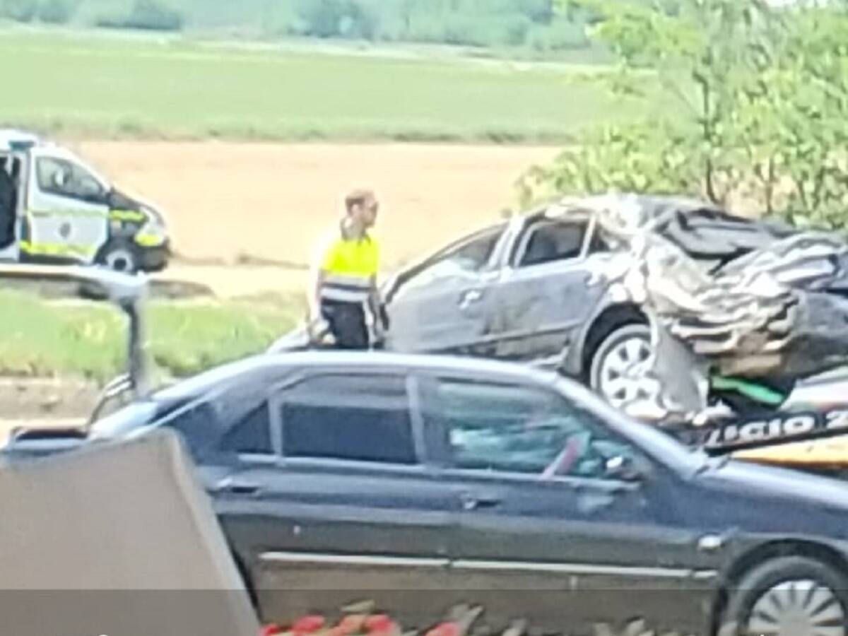 Herido grave en un accidente de tráfico en Ribas de Campos