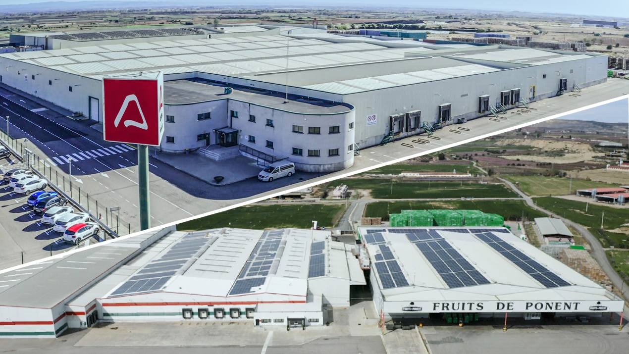 Instal·lacions d'Actel i de Fruits de Ponent. Foto: Actel i Fruits de Ponent.