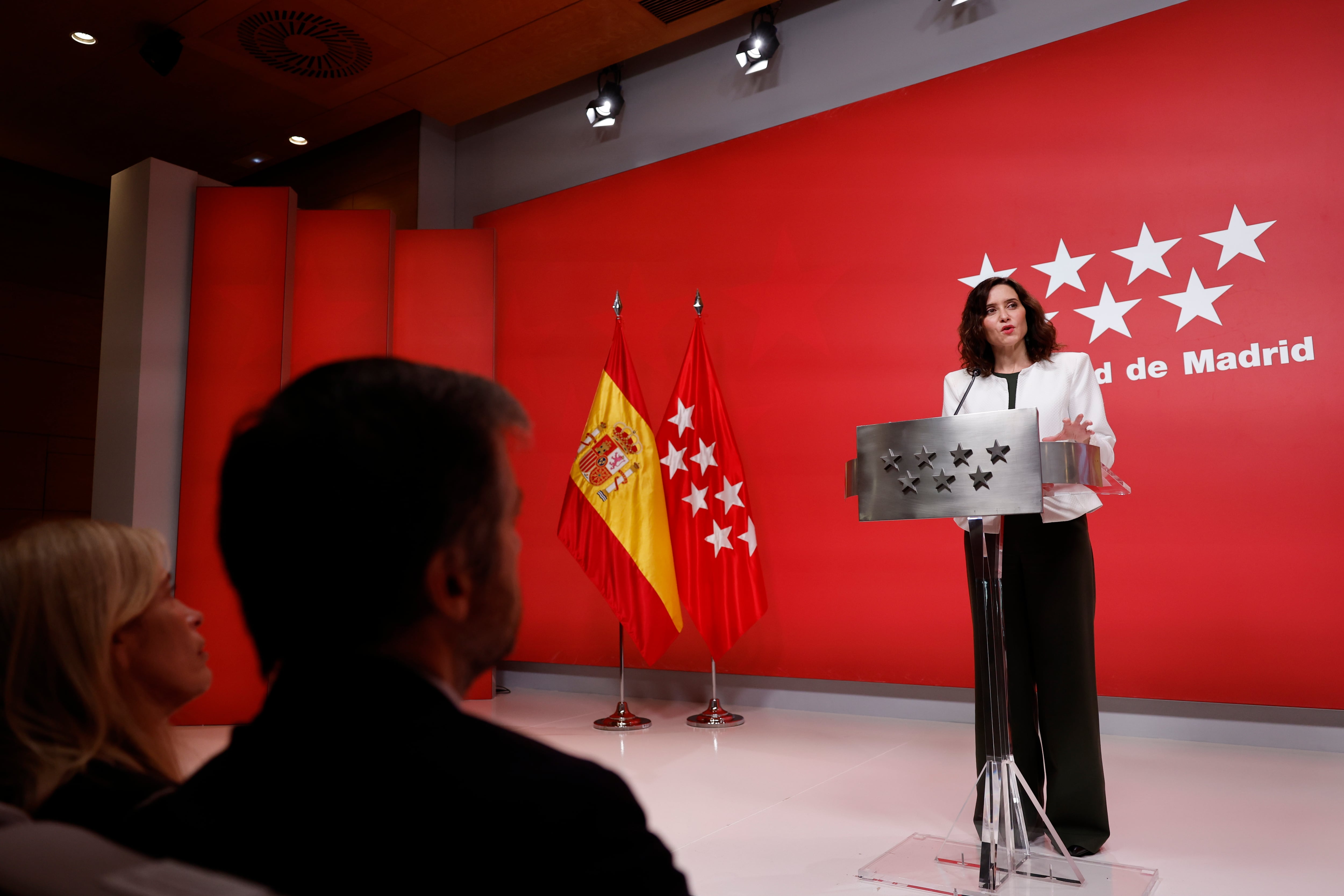 La presidenta madrileña, Isabel Díaz Ayuso, hace balance del año tras el habitual Consejo de Gobierno regional de los miércoles
