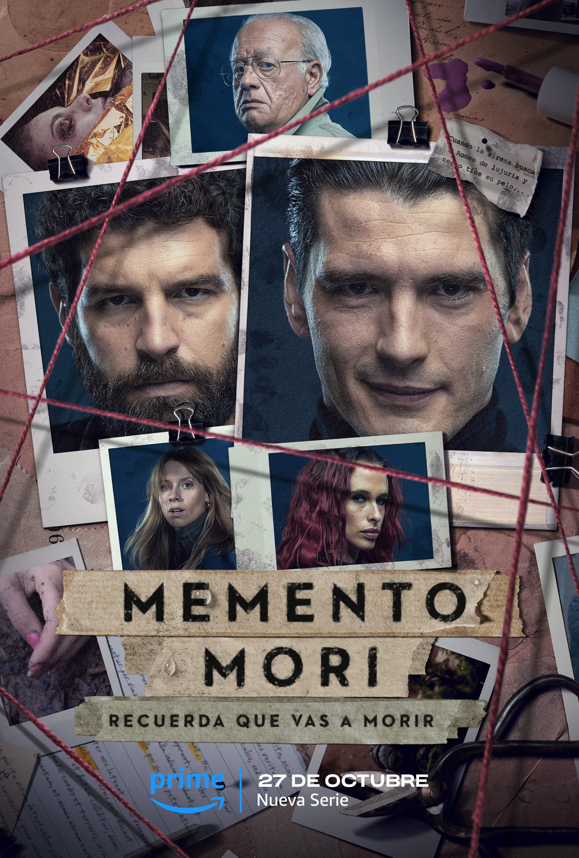 Póster de la seria &#039;Memento Mori&#039;, de Amazon Prime Video, basado en la novela de César Pérez Gellida