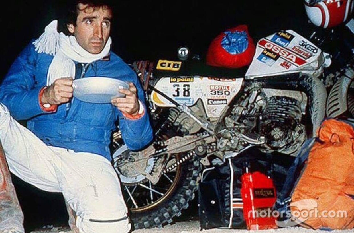 Juan Porcar, en su primer Rally Dakar (1982)