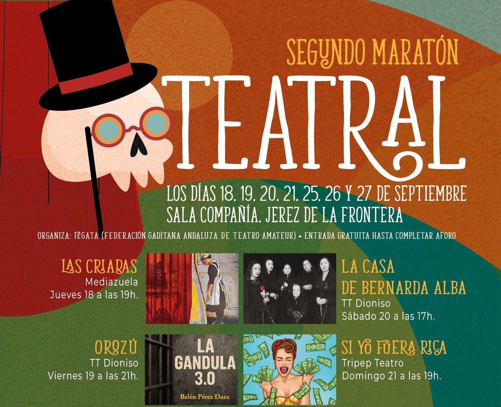 Cartel del Segundo Maratón Teatral
