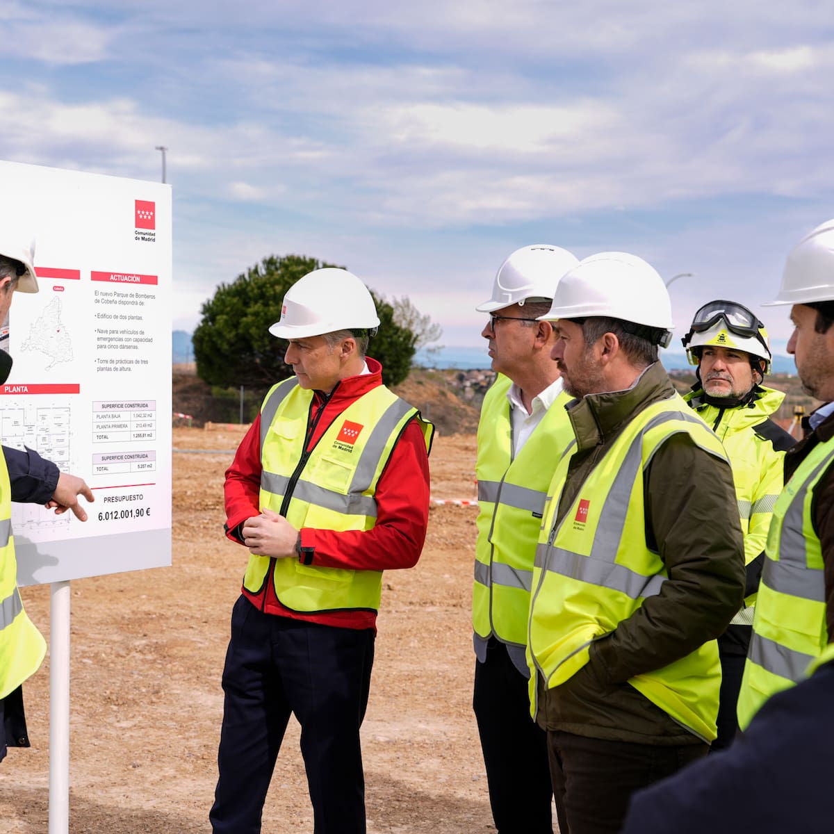 El nuevo Parque de Bomberos de Cobeña estará en funcionamiento dentro de un año