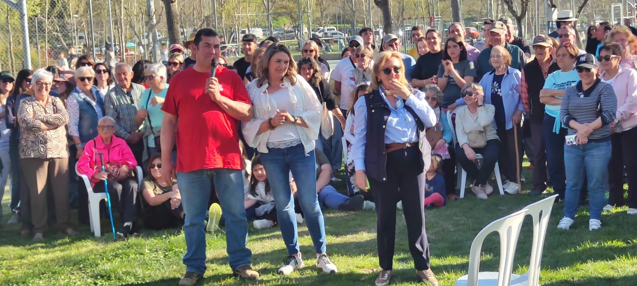 José Antonio Sancho con Menchu Polo y Goretti Lordá