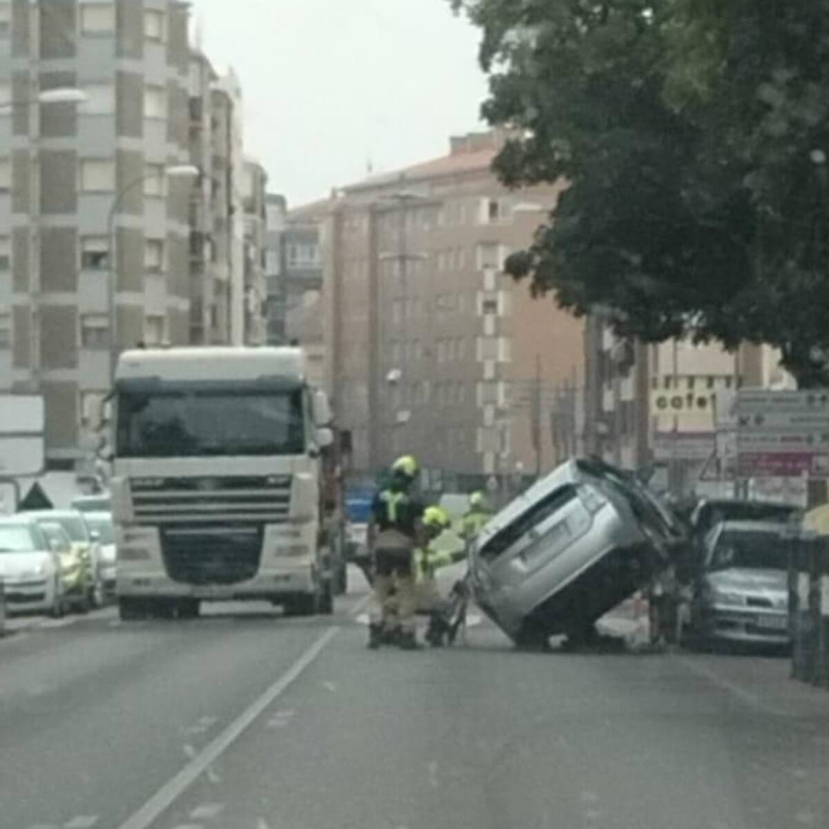 Un percance llamativo pero sin graves consecuencias