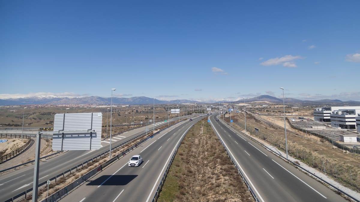 Jorge Rodrigo, consejero de Transportes e Infraestructuras, sobre las obras de ampliación del tercer carril de la M-607 entre Colmenar Viejo y Tres Cantos