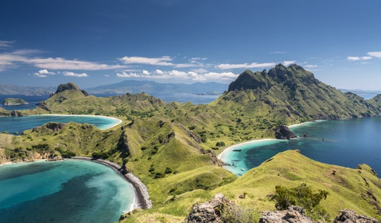 Vista del Parque Nacional de Komodo, en Indonesia.