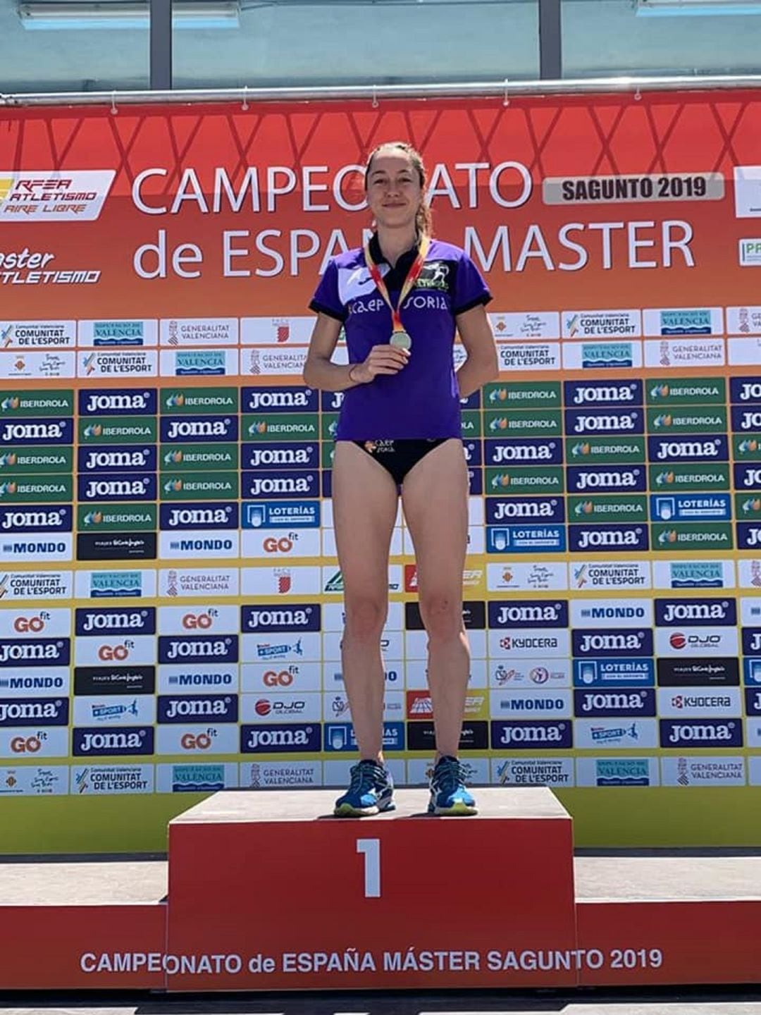 Raquel Álvarez, con su segundo titulo nacional en categoría Master.