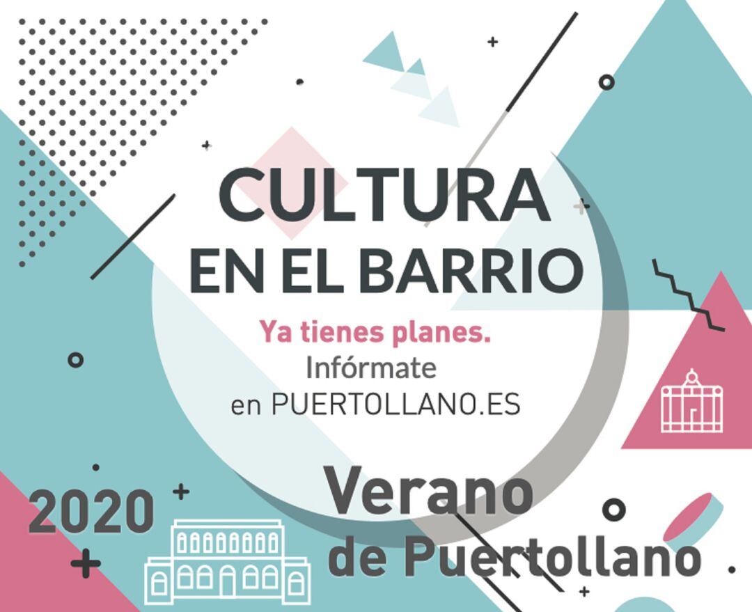 Cartel del ciclo &quot;Cultura en el barrio&quot;