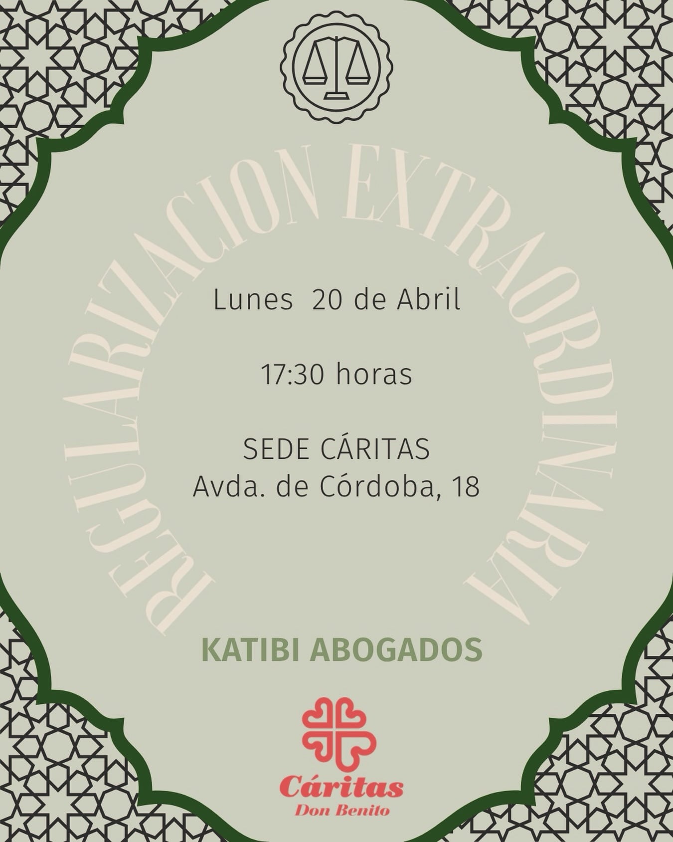 Cáritas Don Benito ofrece una sesión informativa sobre la regularización extraordinaria