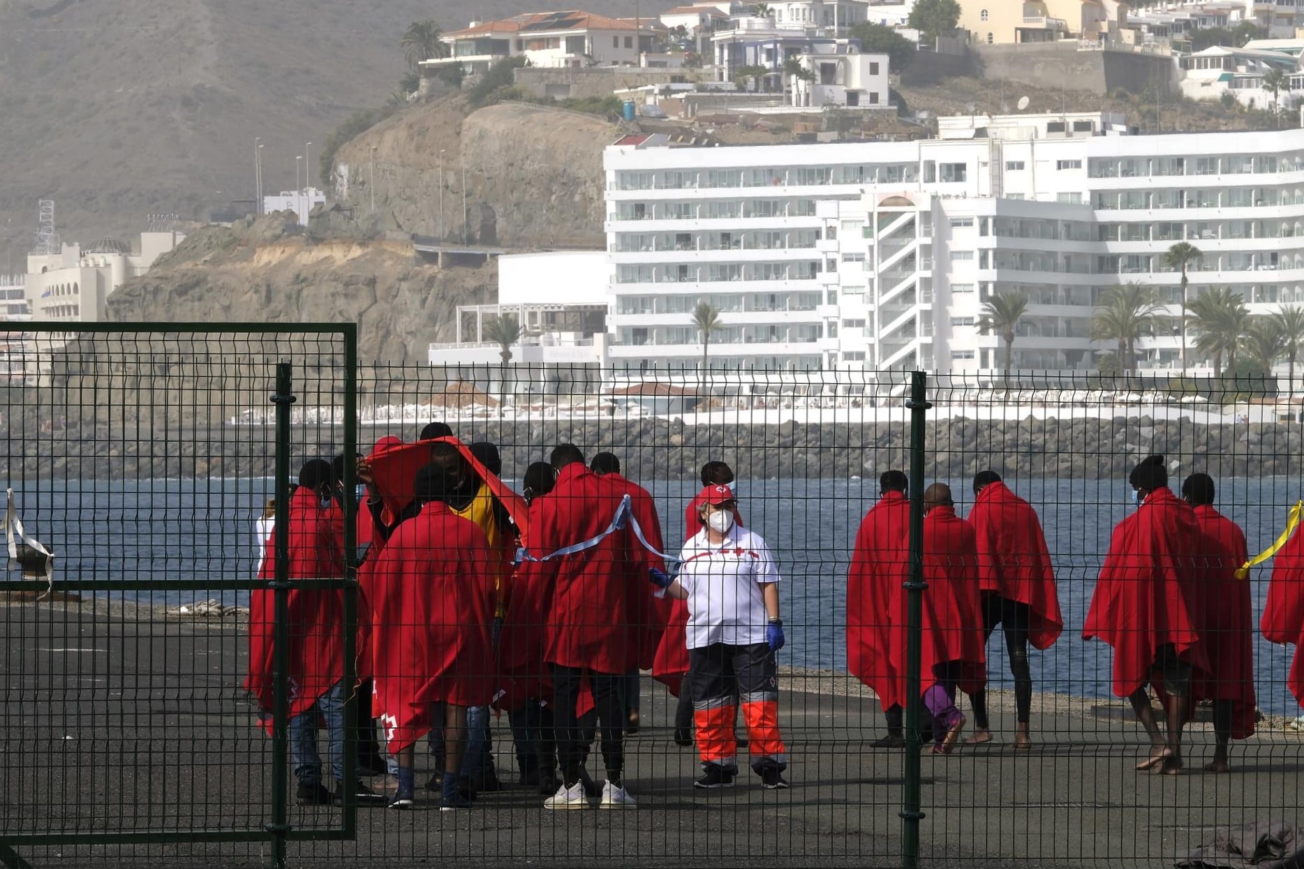 Personas migrantes llegadas a Canarias en una imagen de archivo