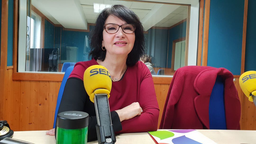 Eva Bartolomé durante la entrevista en La Ventana de Cantabria 