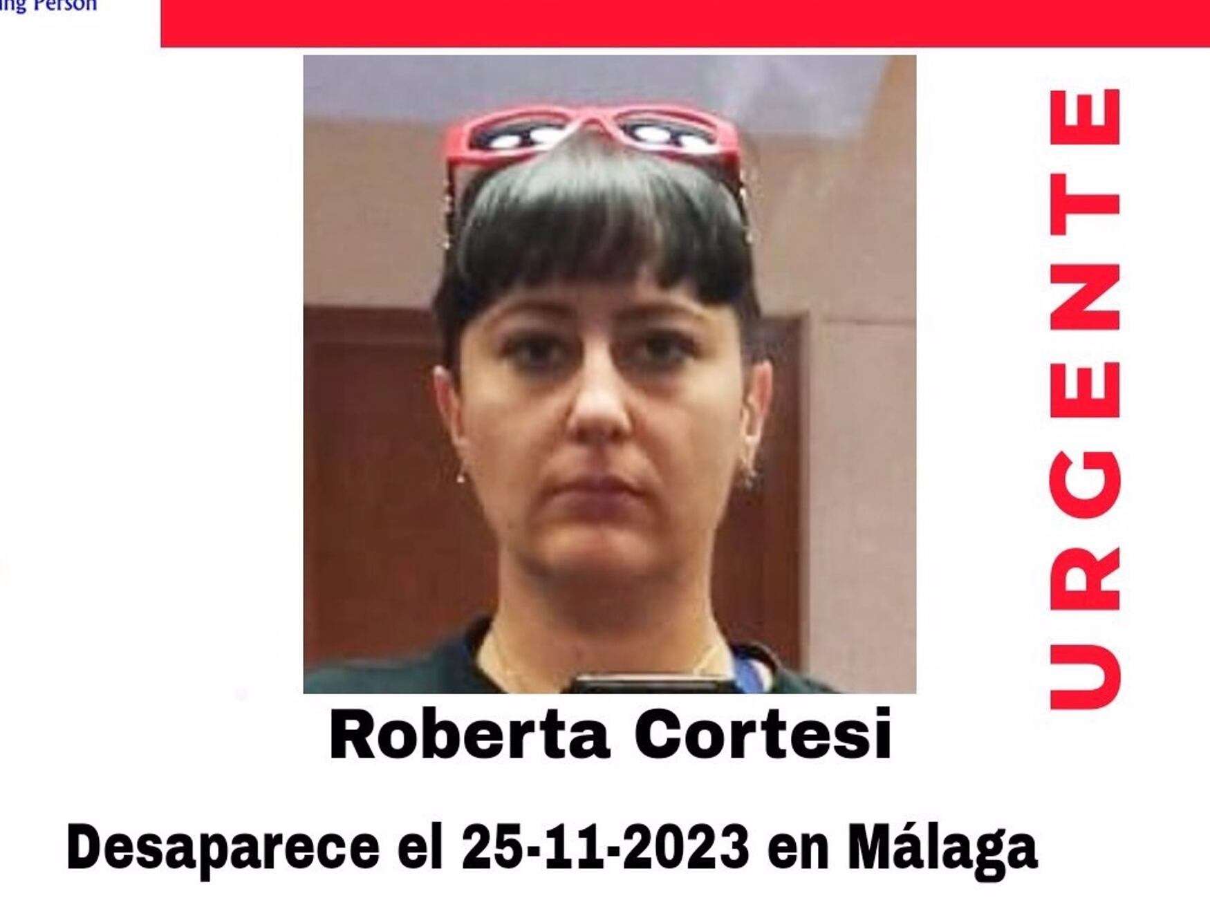 Cartel referido a una de las desapariciones