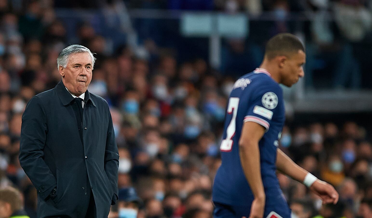 Mbappé, en su visita al Bernabéu el año pasado