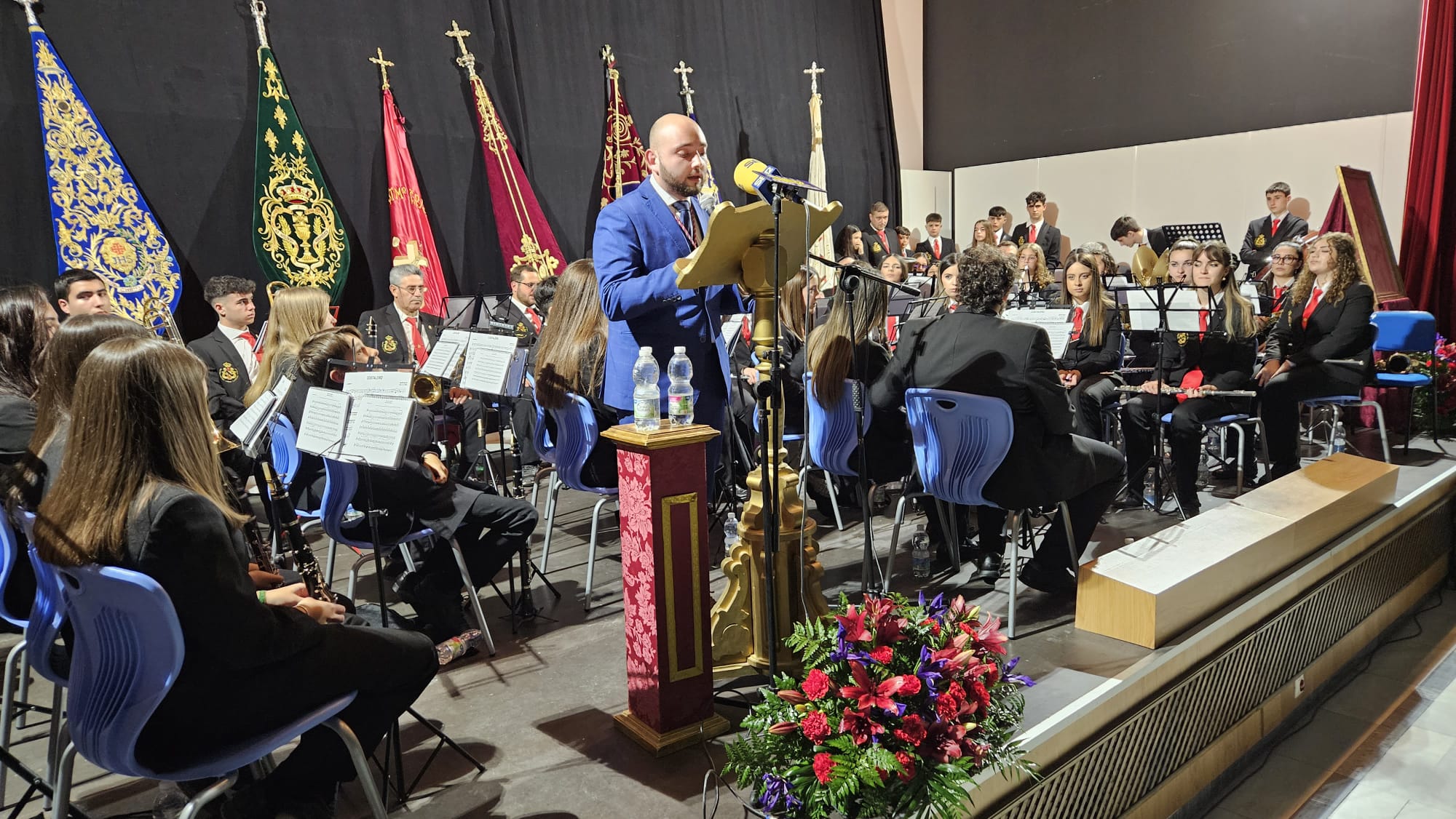 El Hermano Mayor de &#039;EL Cautivo&#039;, Pedro Hidalgo, en la presentación del acto