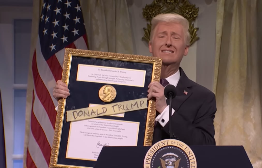 James Austin Johnson caracterizado de Donald Trump en 'Saturday Night Live'.