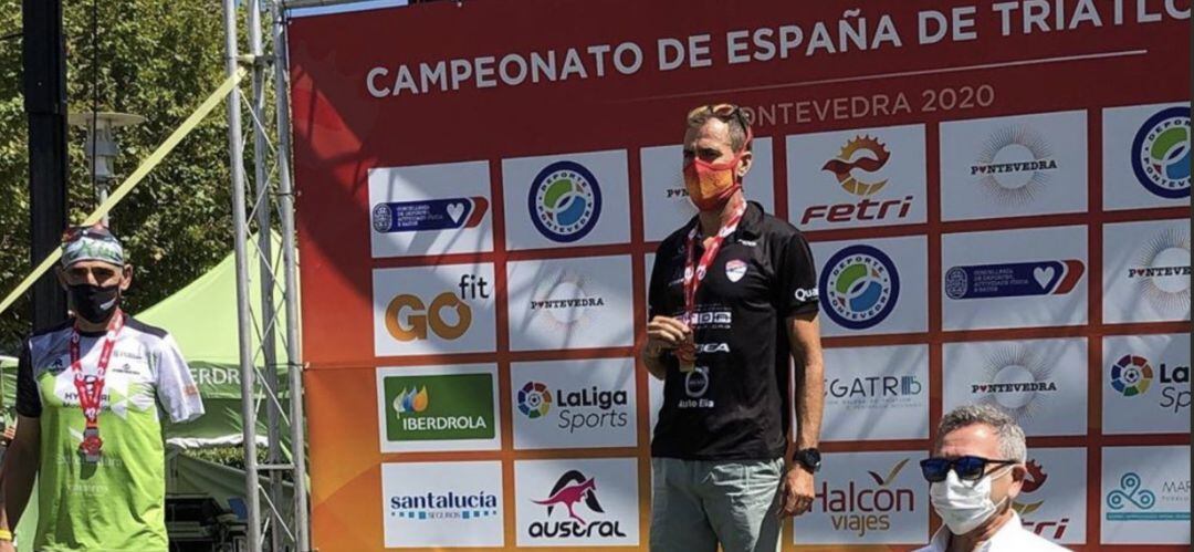 Podium del Cto de España celebrado en Pontevedra