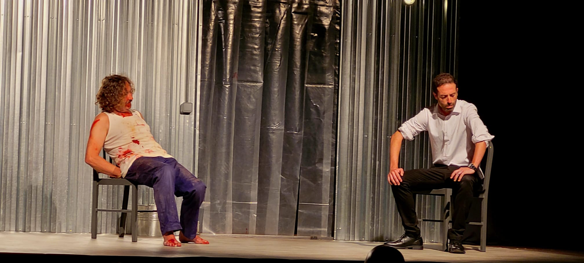 Elías Tristán (izq) y Javier Herrero protagonizan Pedro y el Capitán