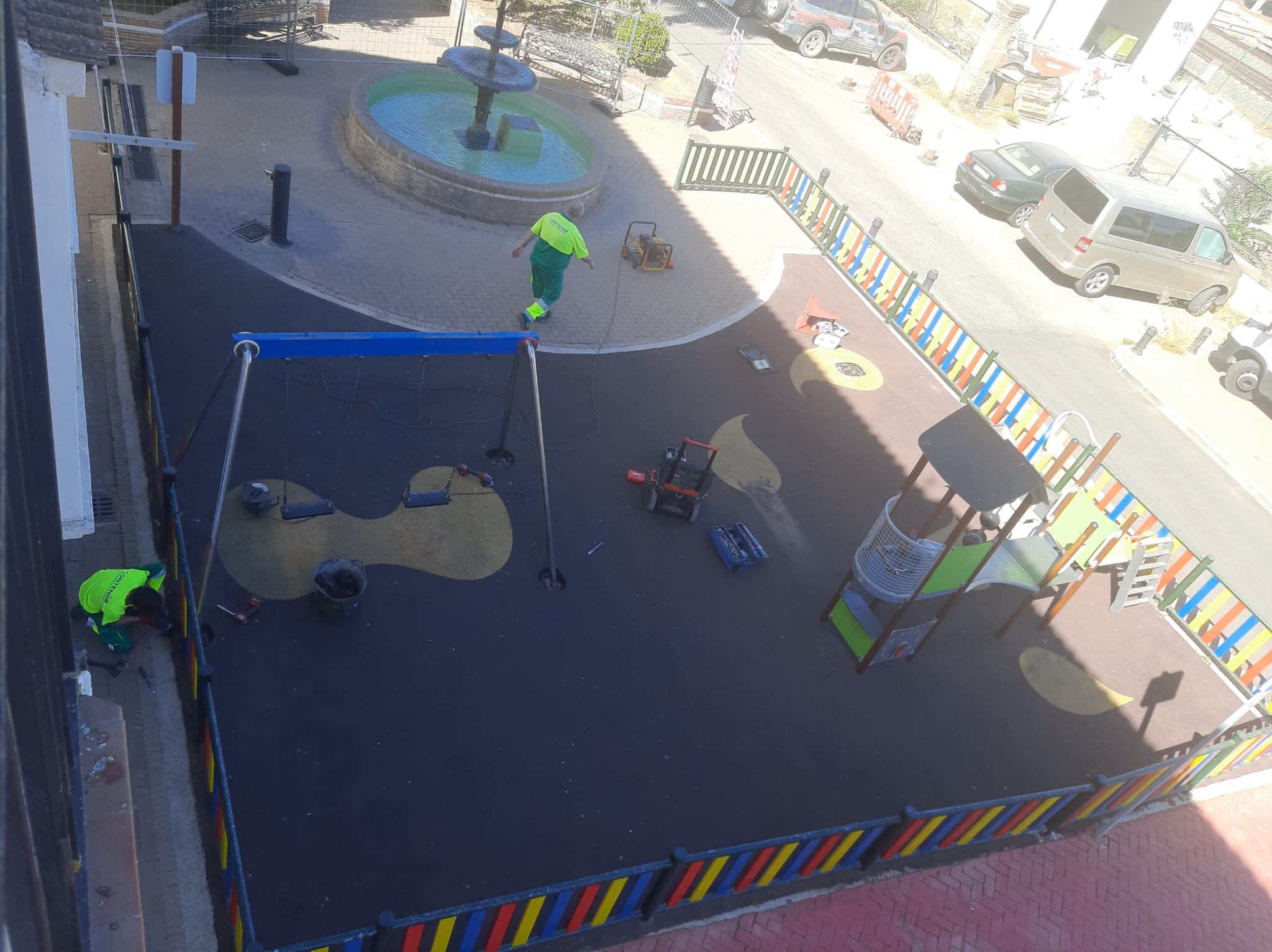 Momentos previos al inicio de la actuación