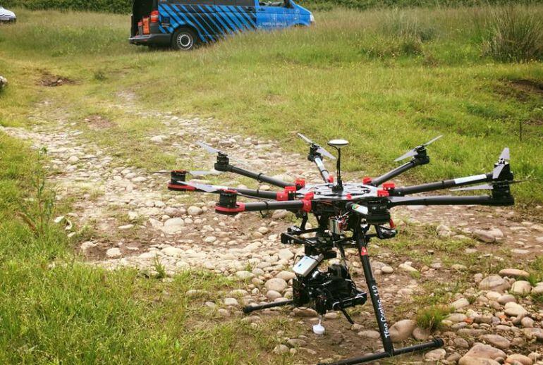 Un dron ayuda en la búsqueda