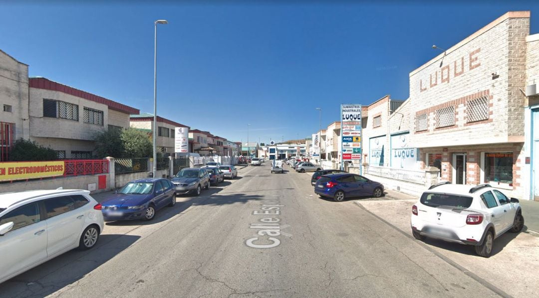 Una de las calles del Polígono Industrial de Los Olivares de Jaén capital.