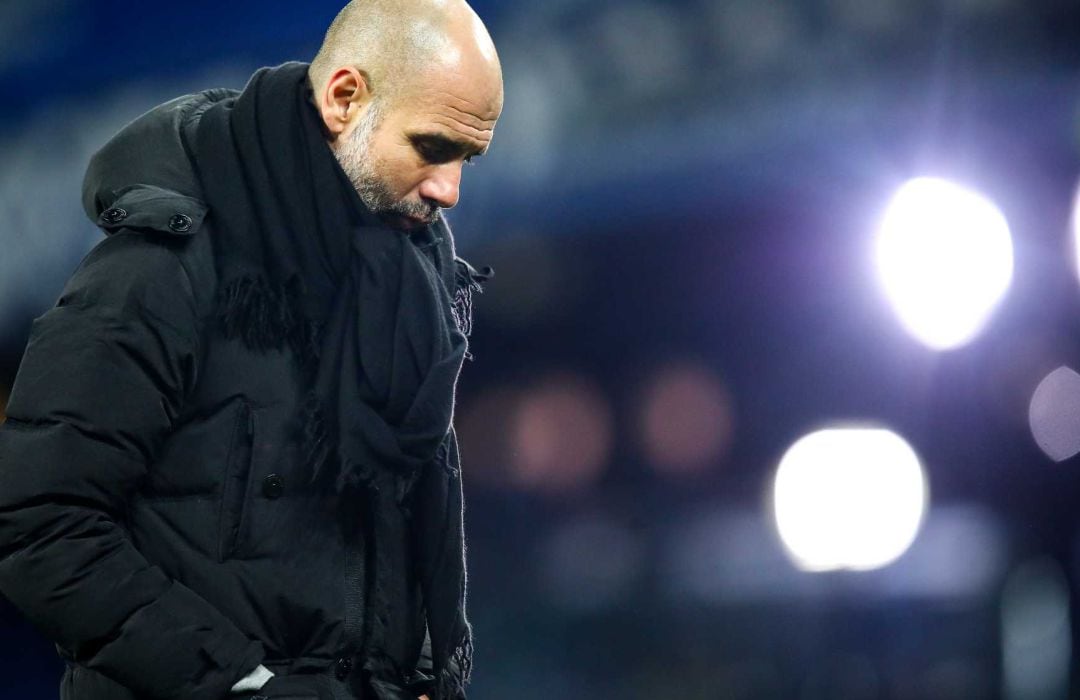 El técnico del Manchester City Pep Guardiola.