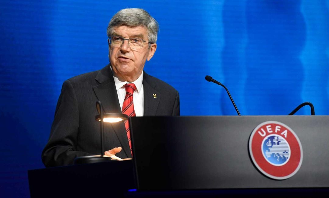 El presidente del COI Thomas Bach.