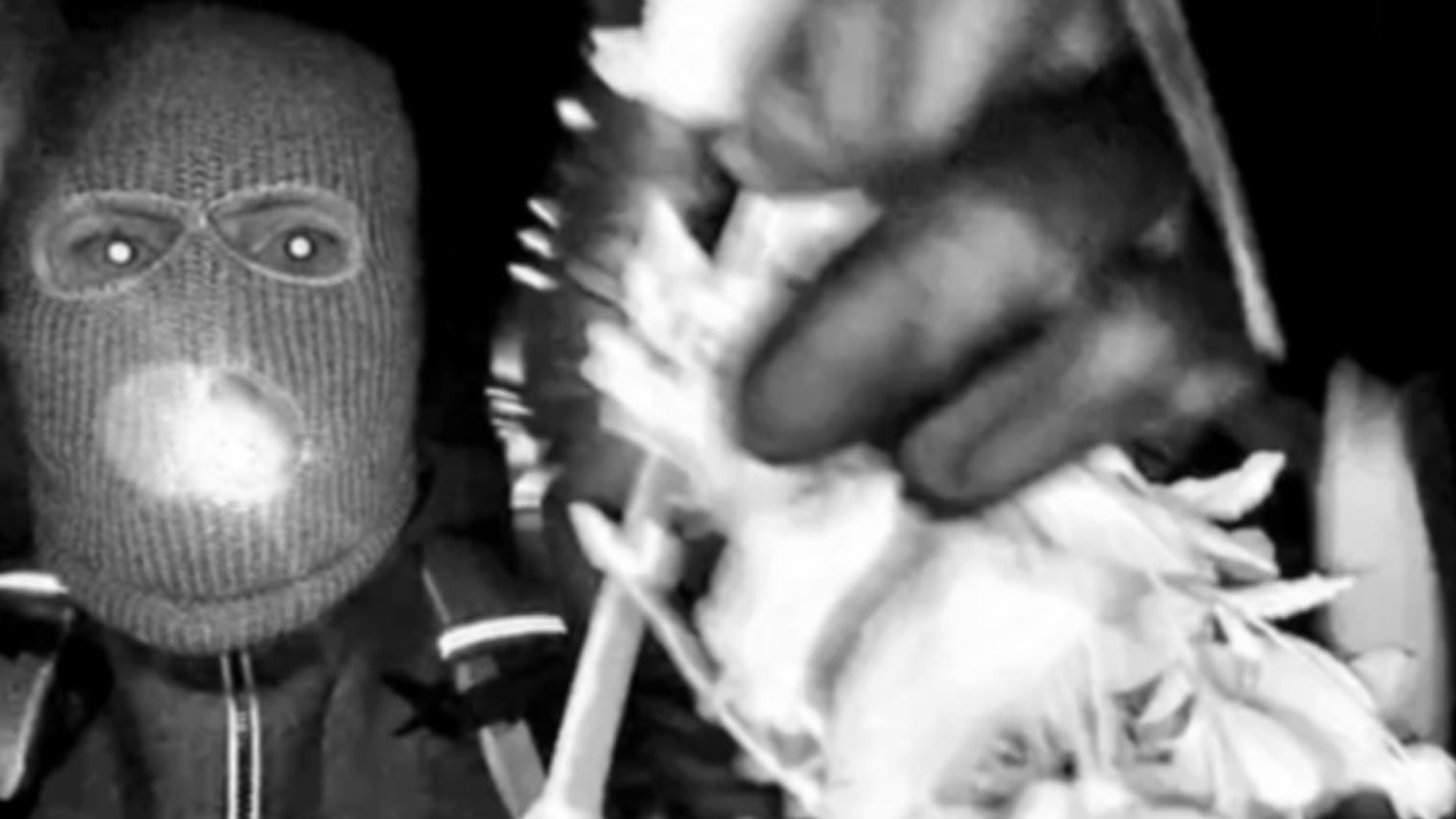 Imágenes publicadas por las autoridades de un sospechosos a las puertas de la desaparecida Nancy Guthrie.