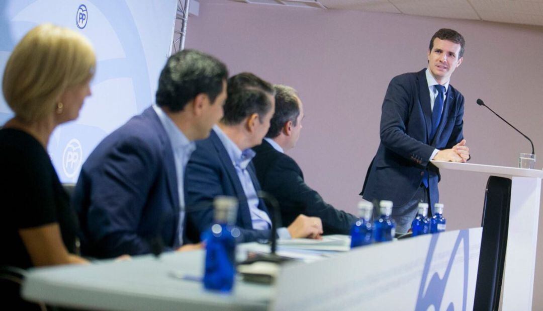 Pablo Casado durante su intervención en Jerez