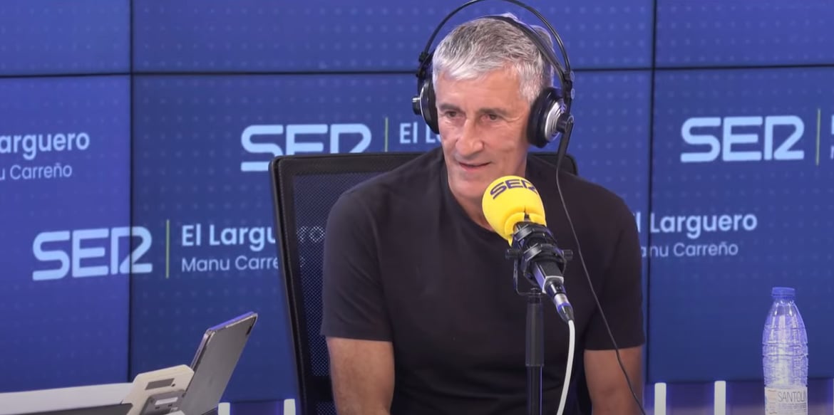 Quique Setién charla con Manu Carreño en &#039;El Larguero&#039;