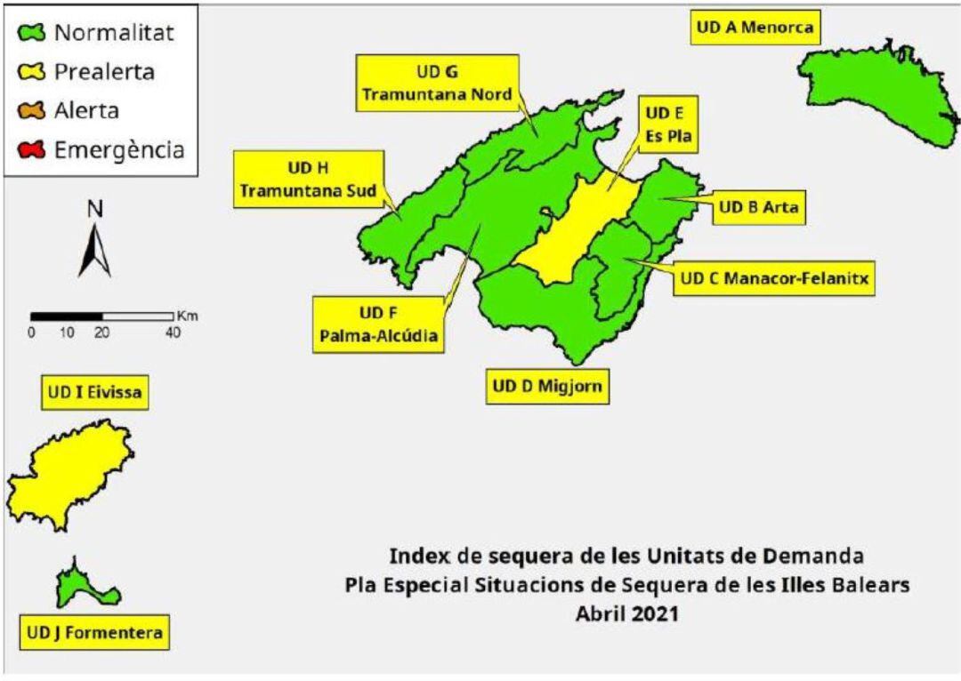 Malgrat la sequera, Menorca encara té una situació normal pel que fa a la demanda d'aigua.